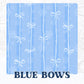 BLUE BOWS | WINTER WONDERLAND