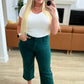 Briar High Rise Control Top Wide Leg Crop Jeans in Teal