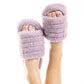 Purple Faux Fur Slippers (RTS)